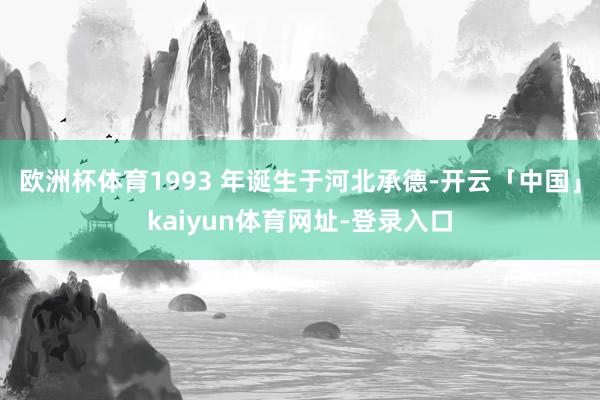 欧洲杯体育1993 年诞生于河北承德-开云「中国」kaiyun体育网址-登录入口